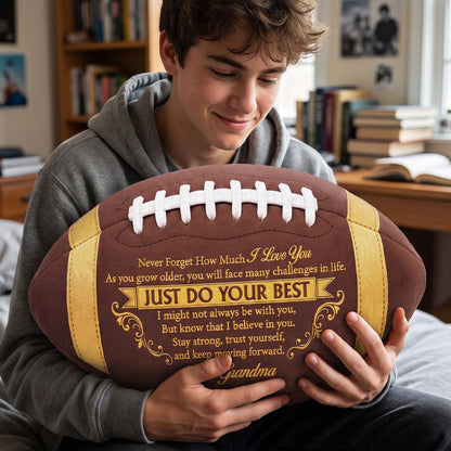 To My Grandson | Personalized Custom Shaped Pillow 2 Side Print