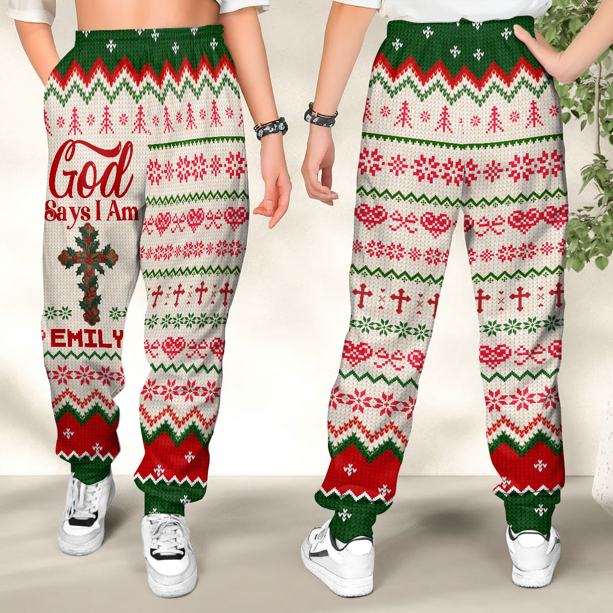 God Says I Am | Personalized Sweatpants