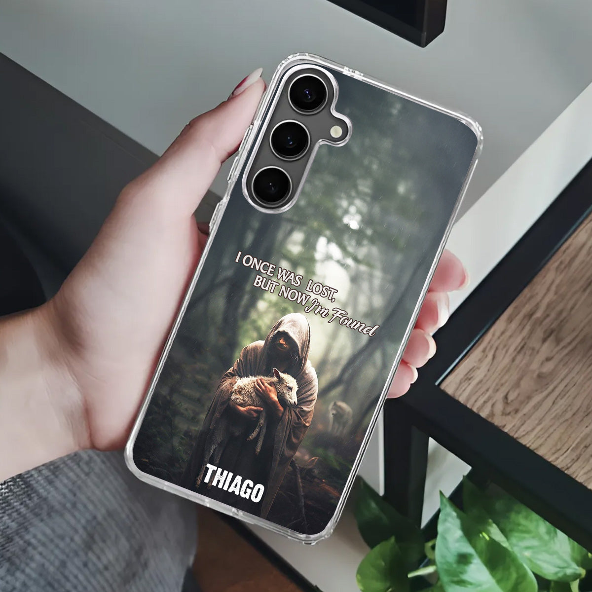 I Once Was Lost But Now I'm Found | Personalized Clear Silicone Phone Case