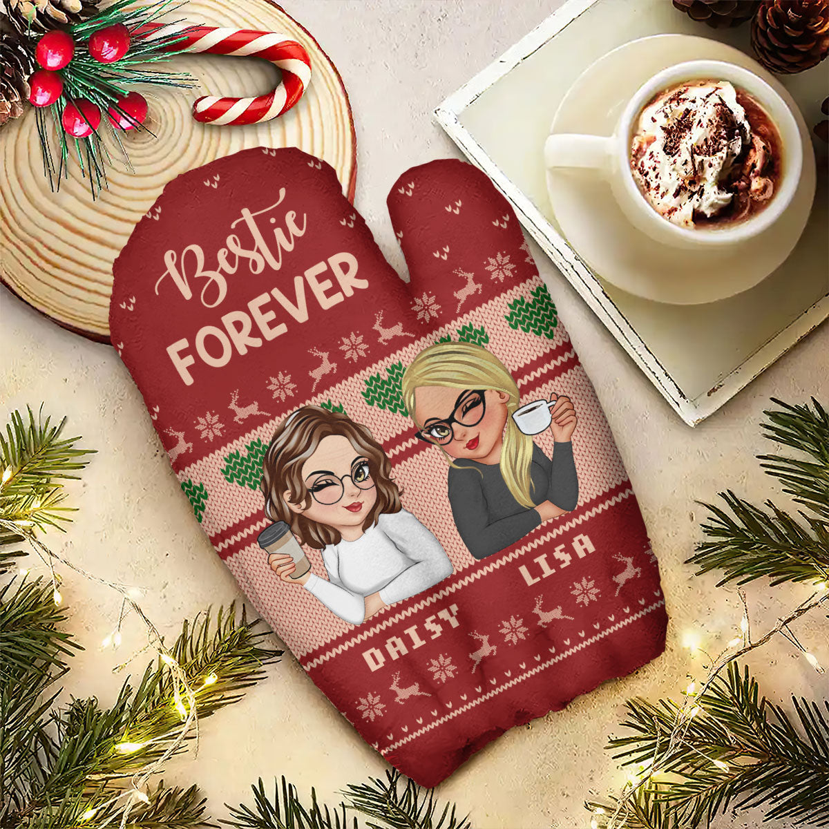 Bestie Forever Warm Mittens | Personalized Warm Mittens JSWMPL2272L