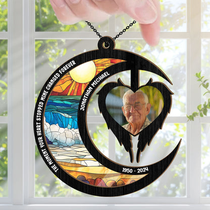 I'm Right Inside Your Heart | Personalized Suncatcher Ornament JSSUNOPL2516T