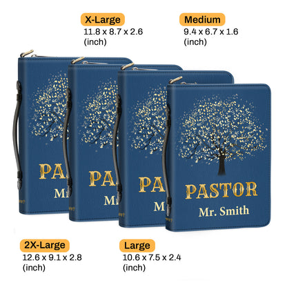 Jesuspirit | Thank You Pastor  | Personalized Zippered Bible Cover With Handle | Christian Inspirational Gifts For Pastor BCNAM1002A