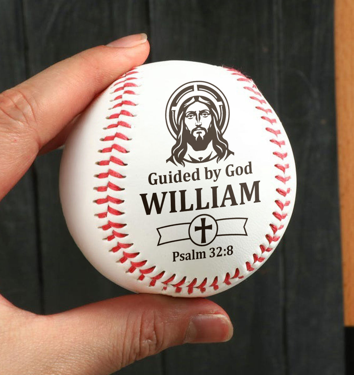 Guided By God | Personalized Baseball Ball