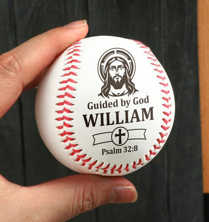 Guided By God | Personalized Baseball Ball