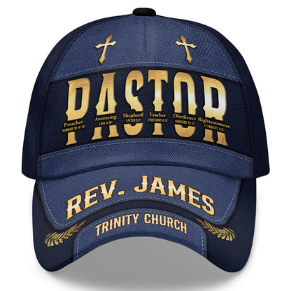 Pastor, Preacher, Teacher, Shepherd | Personalized Classic Cap
