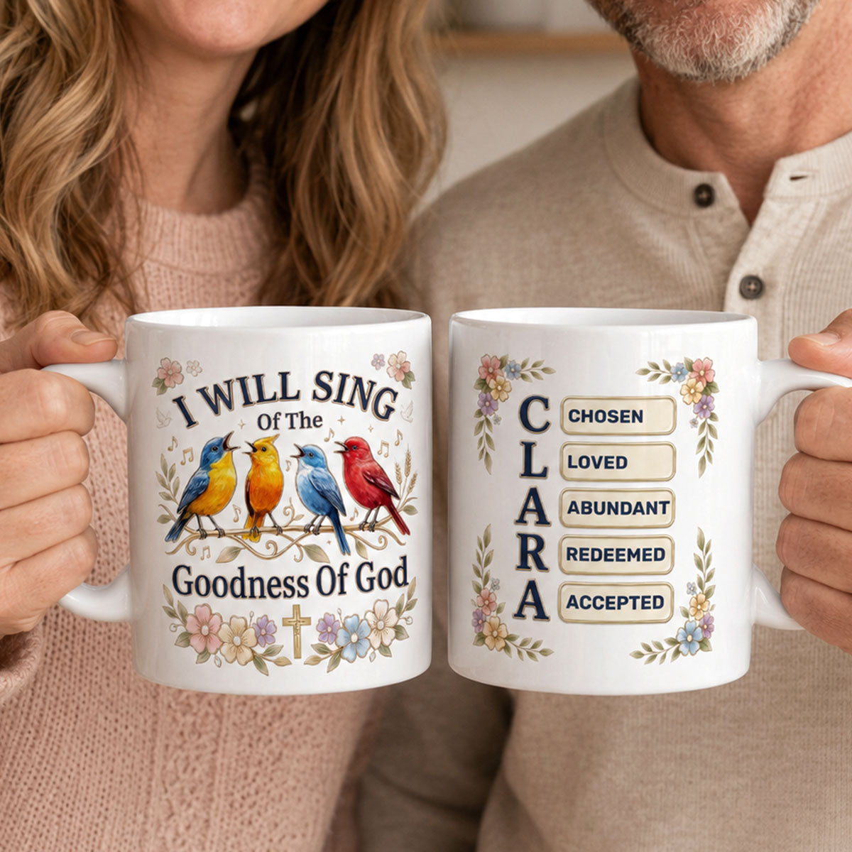 I Will Sing Of The Goodness Of God  | Personalized Ceramic Coffee Mug