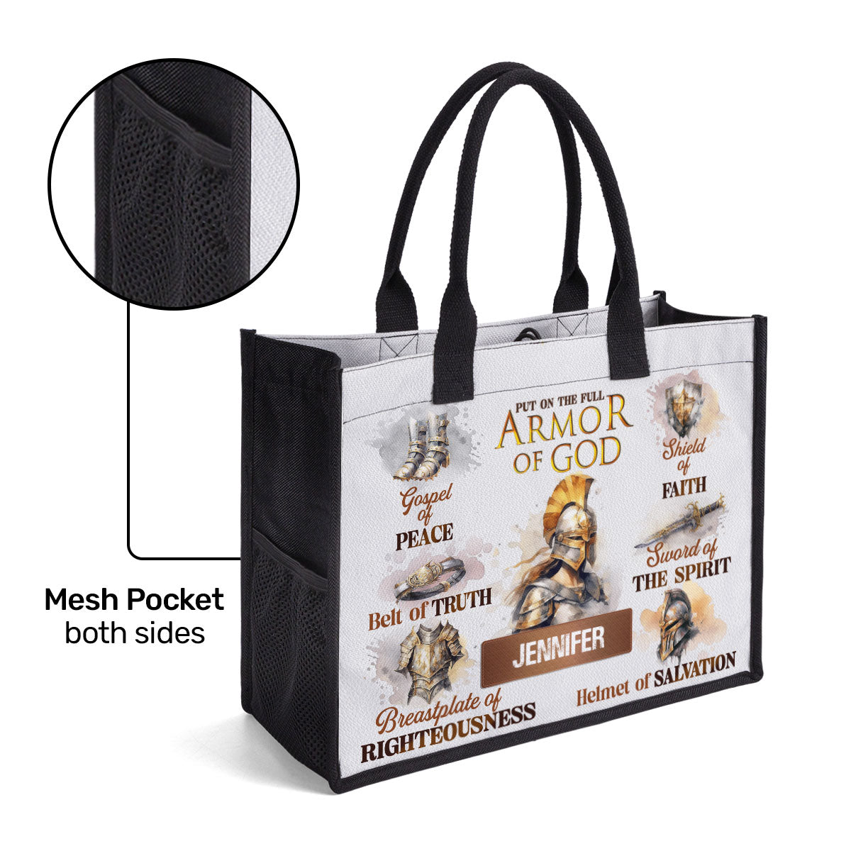 Armor Of God - Personalized New Canvas Tote Bag CTBM761