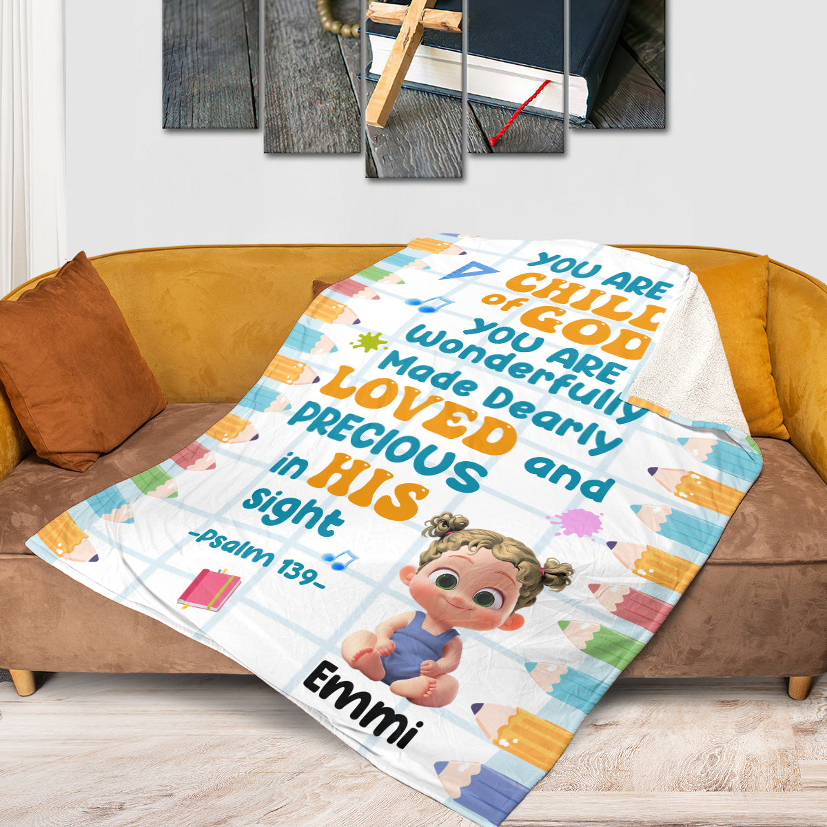 You Are A Child Of God | Personalized Fleece Blanket
