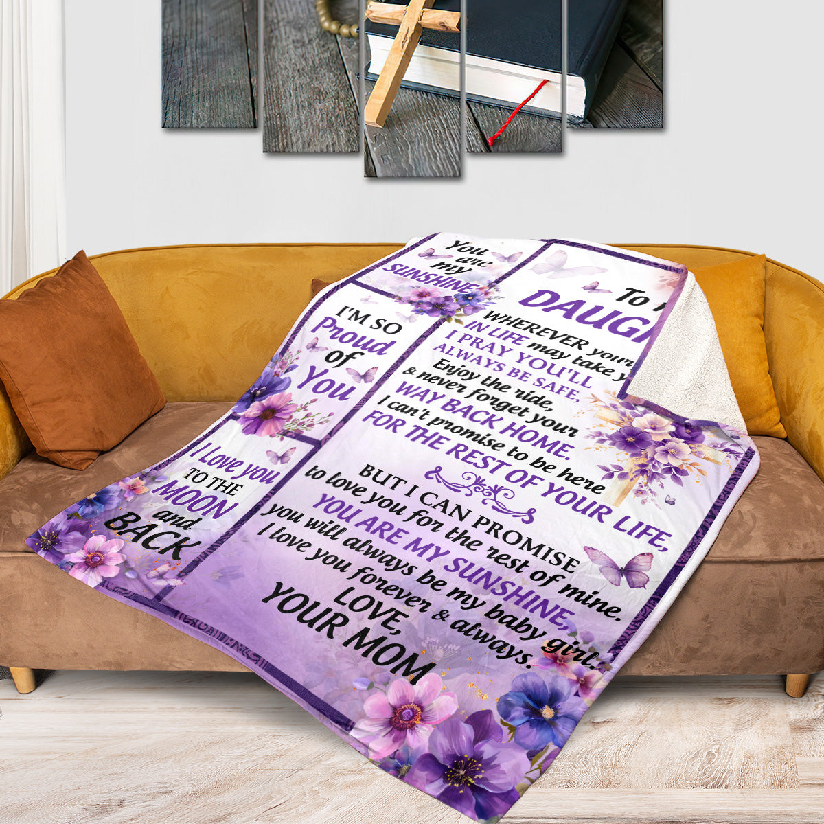 Daughter Granddaughter I Pray You'll Always Be Safe | Personalized Fleece Blanket