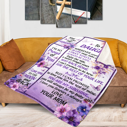 Daughter Granddaughter I Pray You'll Always Be Safe | Personalized Fleece Blanket