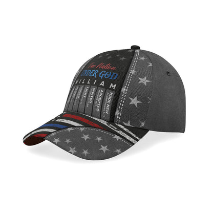 One Nation Under God | Personalized Classic Cap