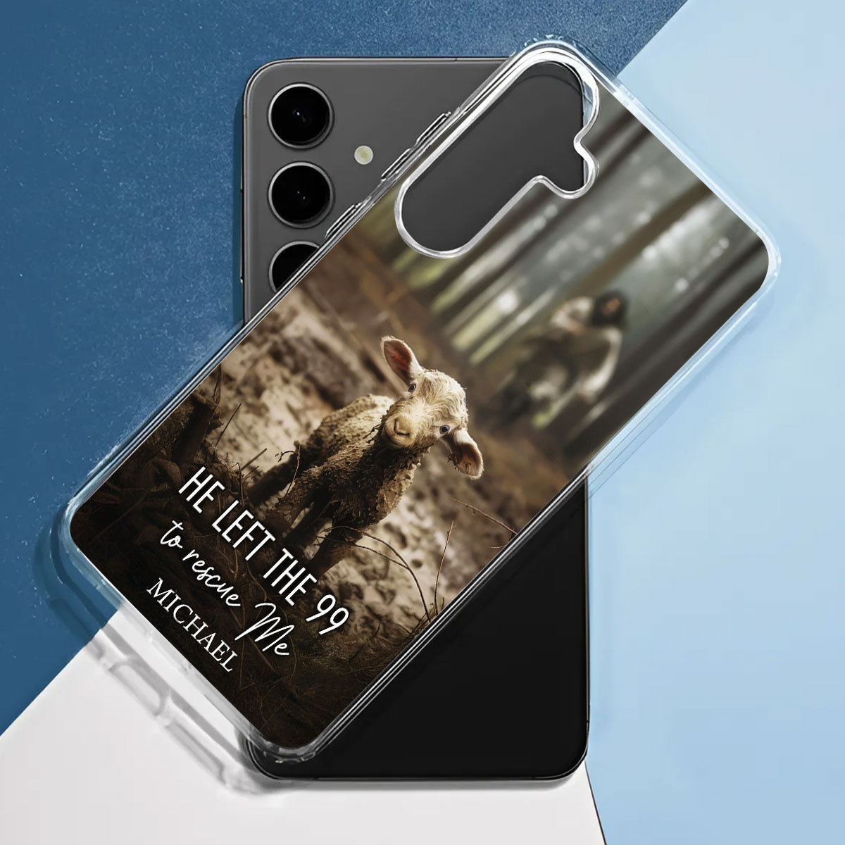 He Left The 99 To Rescue Me | Personalized Clear Silicone Phone Case