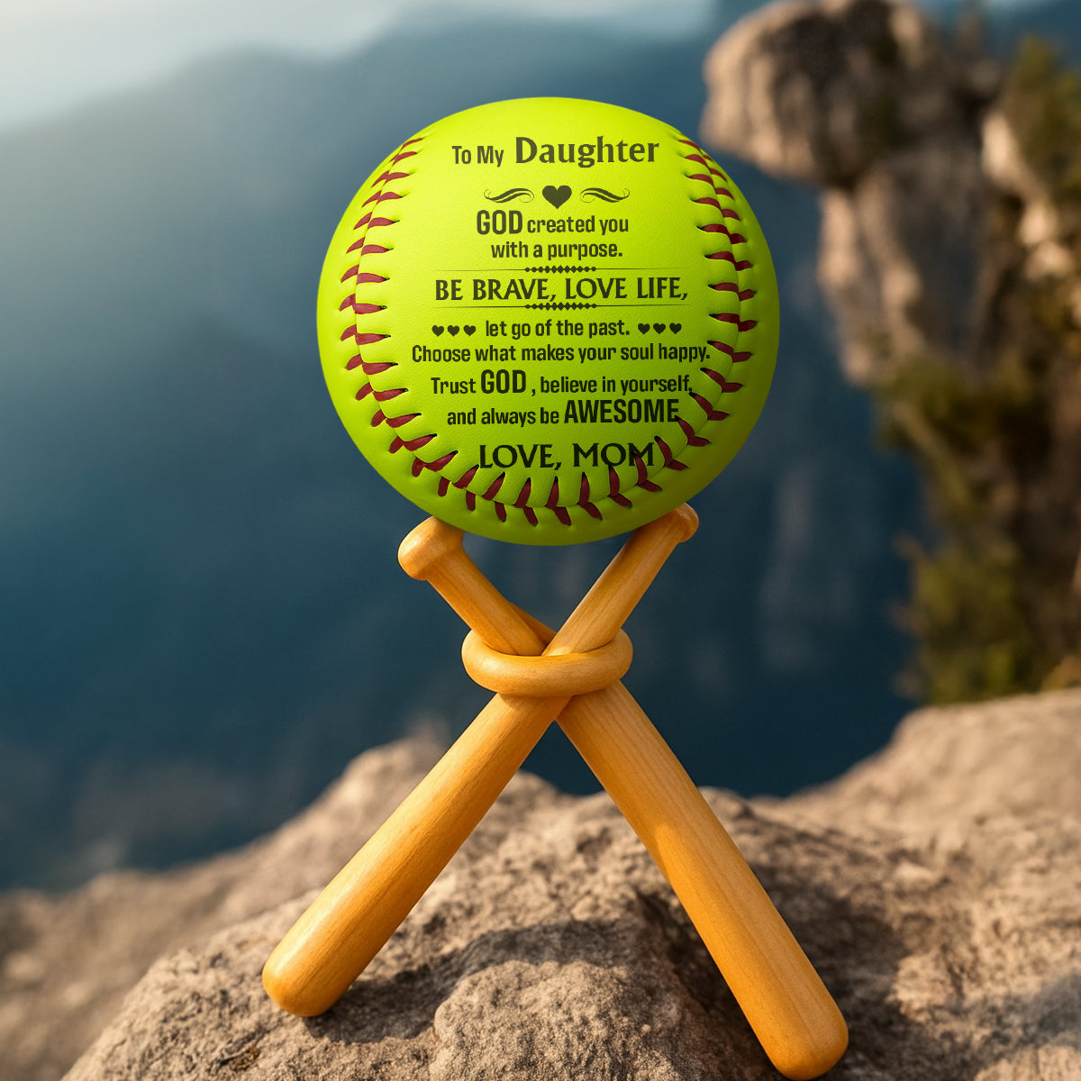 To My Daughter | Personalized Softball