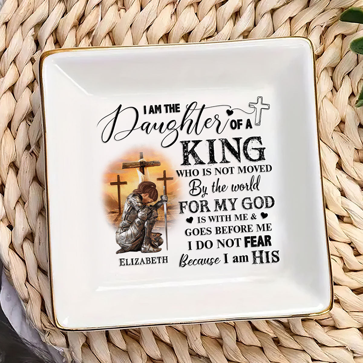 Daughter Of A King | Personalized Jewelry Dish