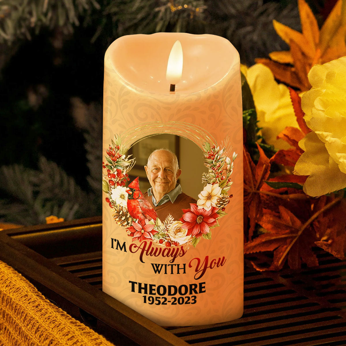 This Candle Burns In Loving Memory | Personalized Flameless LED Candle