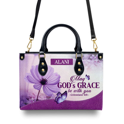 May God's Grace | Personalized Leather Handbag JSLHBTPA898M