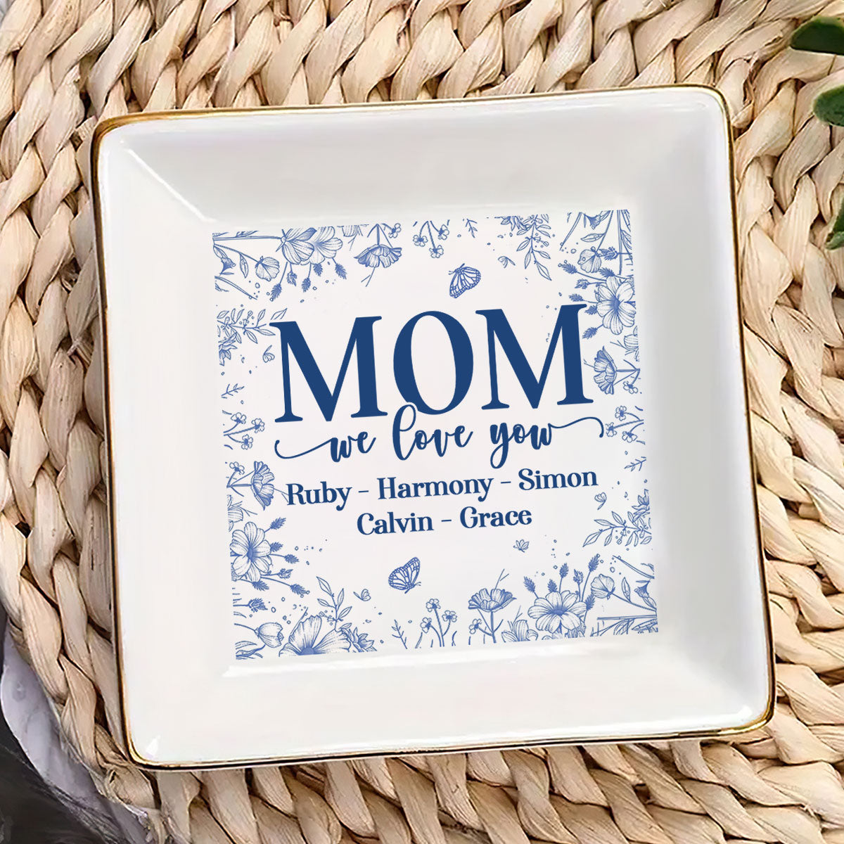 We Love You Mom | Personalized Jewelry Dish