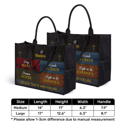Way Maker - Personalized New Canvas Tote Bag CTBM727