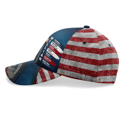 Stand for The Flag Kneel For The Cross | Personalized Classic Cap