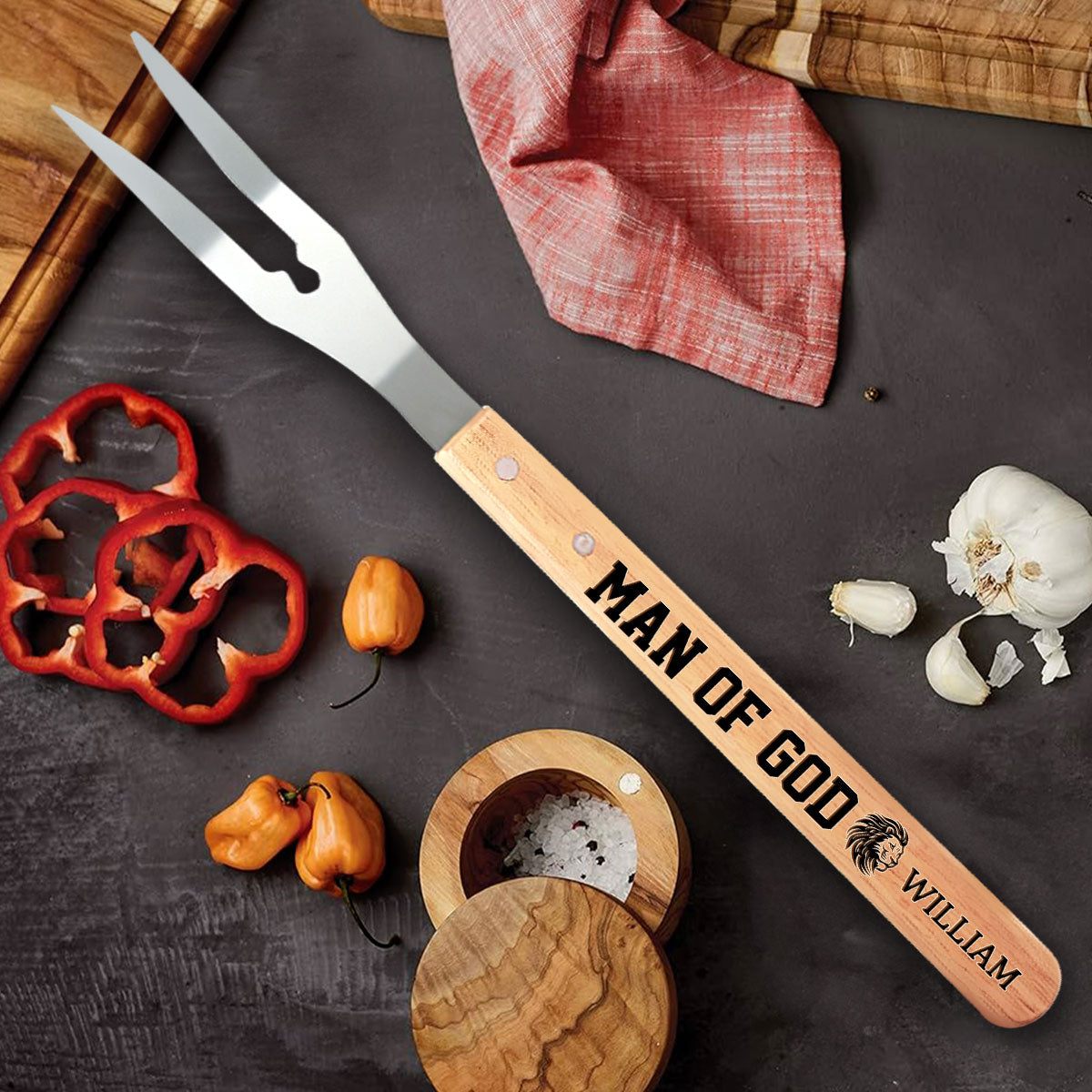 Man Of God | Personalized BBQ Spatula Or Tool Set
