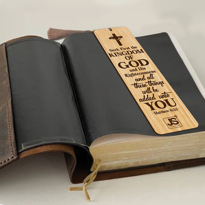 Special Personalized Wooden Bookmarks - Seek First The Kingdom Of God MH05