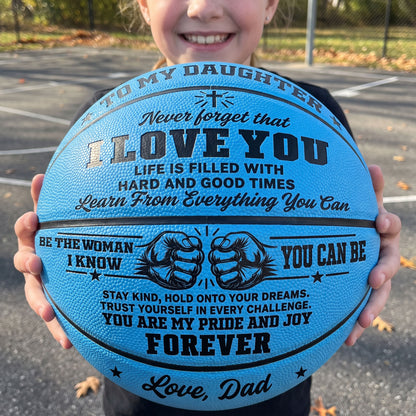 To My Grandson My Son Just Do Your Best | Personalized Basketball