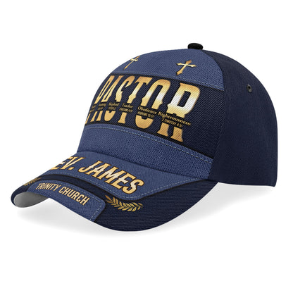 Pastor, Preacher, Teacher, Shepherd | Personalized Classic Cap