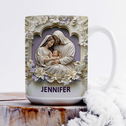 Blessed Is She Who Daily Imparts Nurturing Care And Kindness Of Heart | Personalized White Ceramic Mug