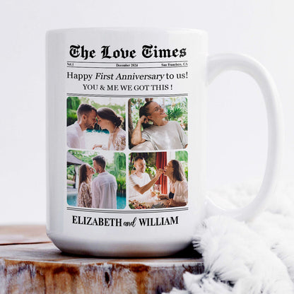 The Love Times | Personalized White Ceramic Mug