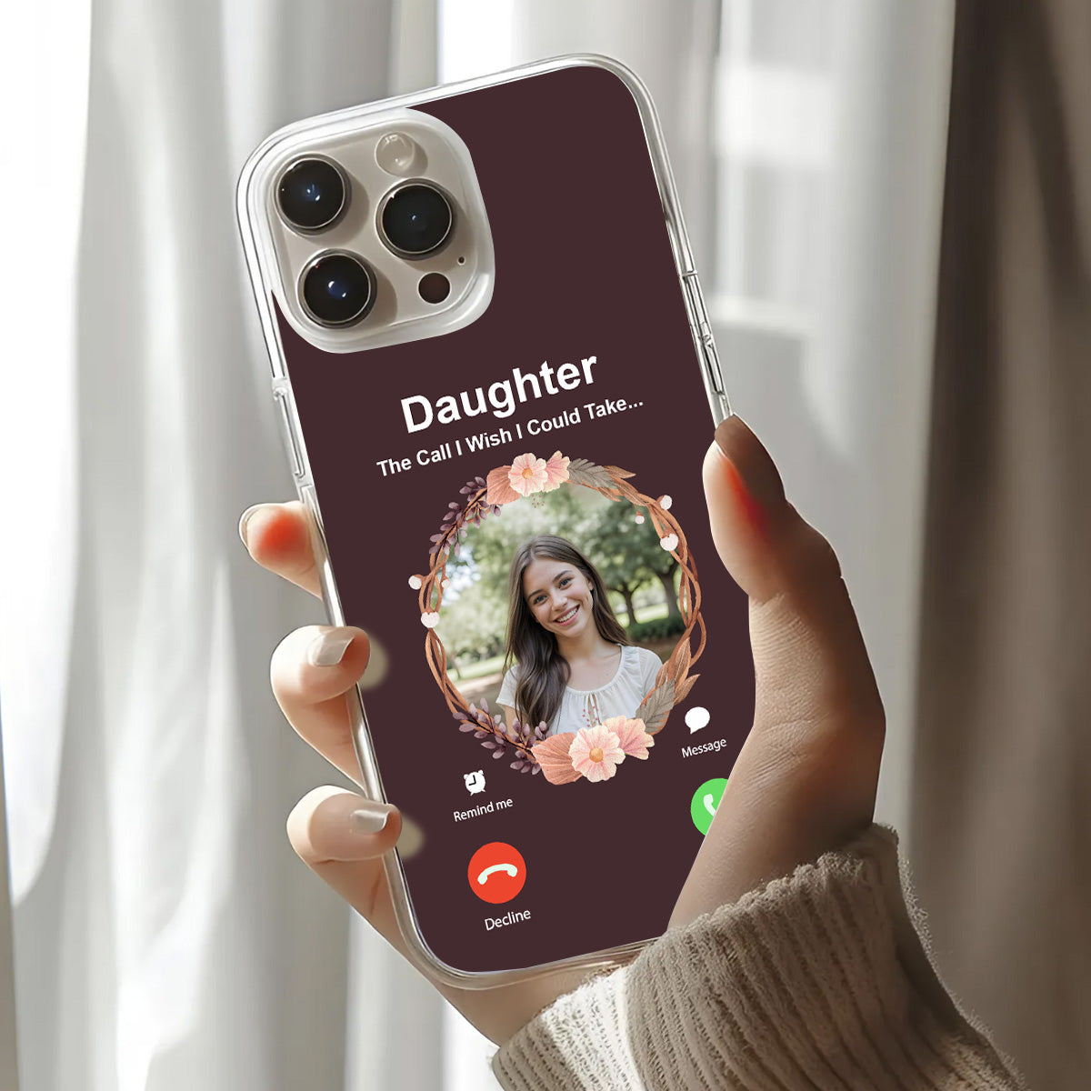 The Call I Wish I Could Take | Personalized Clear Silicone Phone Case
