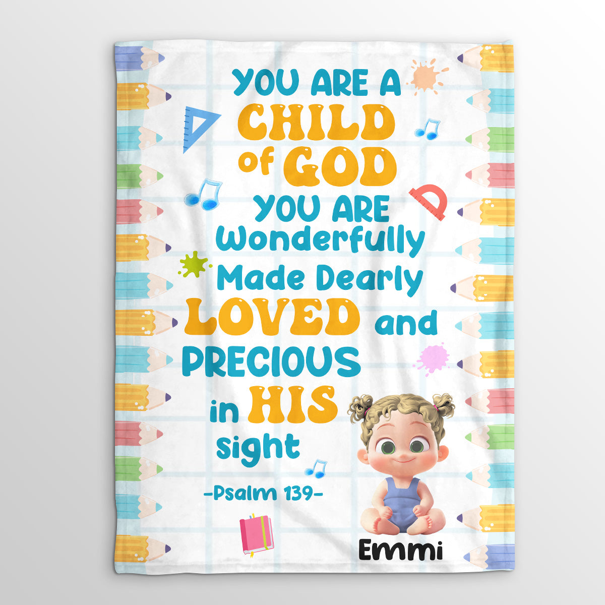 You Are A Child Of God | Personalized Fleece Blanket