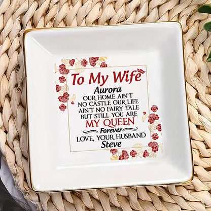 To My Wife | Personalized Jewelry Dish