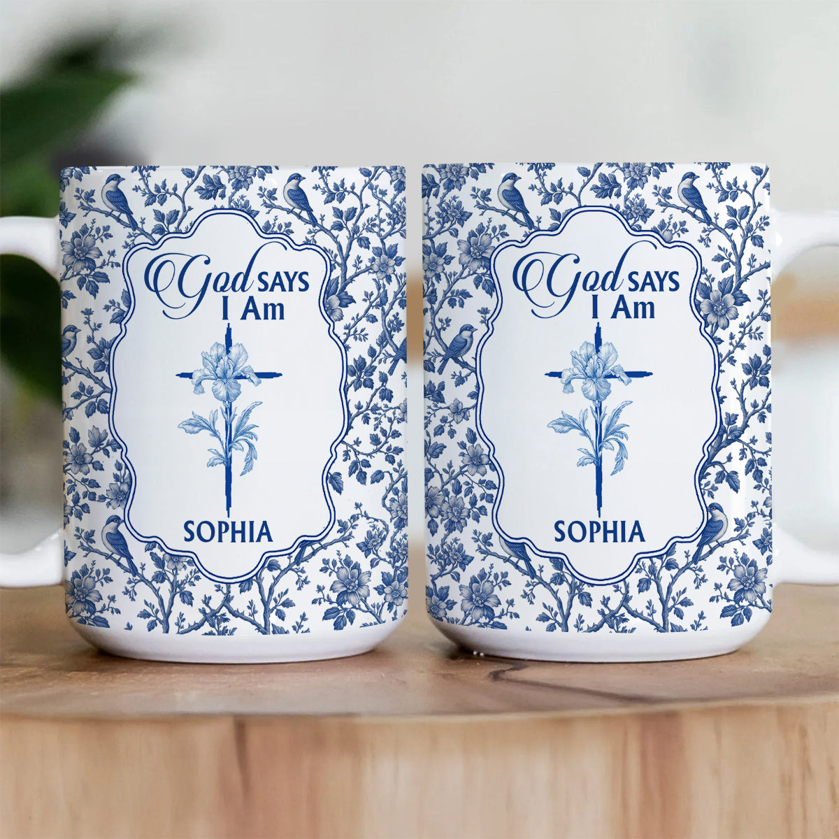God Says I Am | Personalized Ceramic Coffee Mug