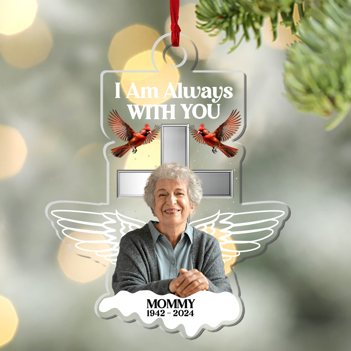 Always With You Family | Personalized 1-Side Acrylic Ornament JSACOHLPA2645T