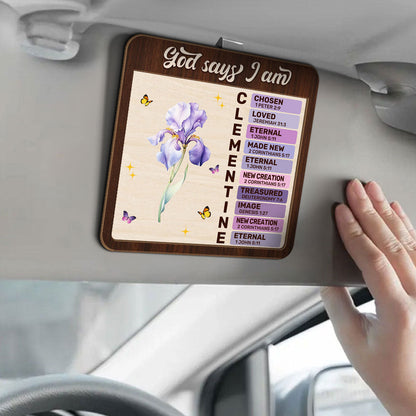 God Says You Are | Personalized Car Visor Clip