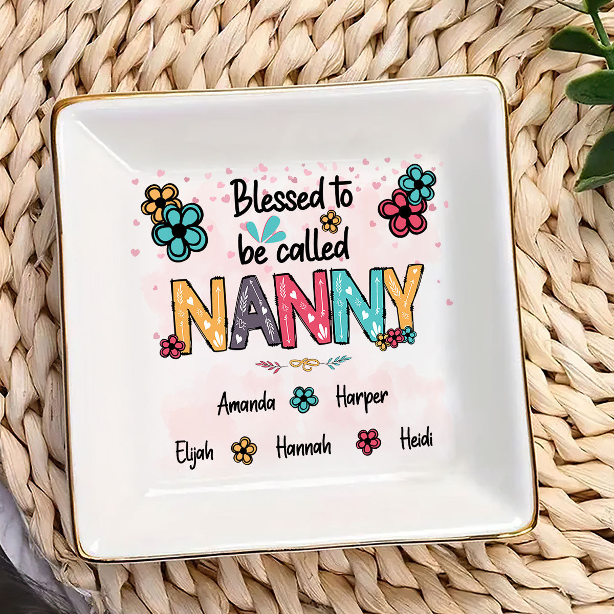 Blessed To Be Called Grandma | Personalized Jewelry Dish JSJDPH1832M