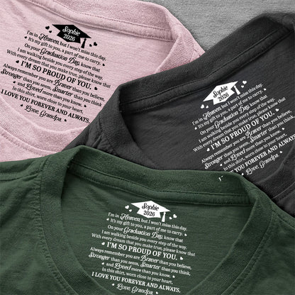 I’m In Heaven But I Won't Miss This Day | Personalized Shirt With Design Inner Neck