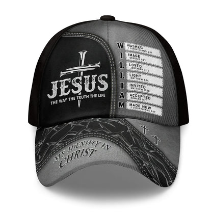 Jesus The Way The Truth The Life | Personalized Classic Cap