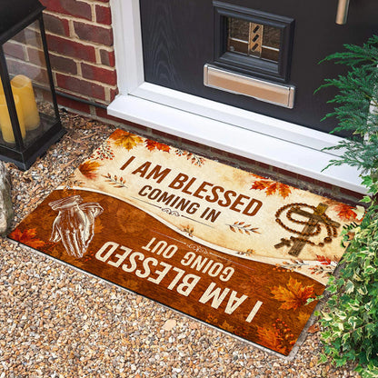 I Am Blessed Coming In Going Out |  Doormat