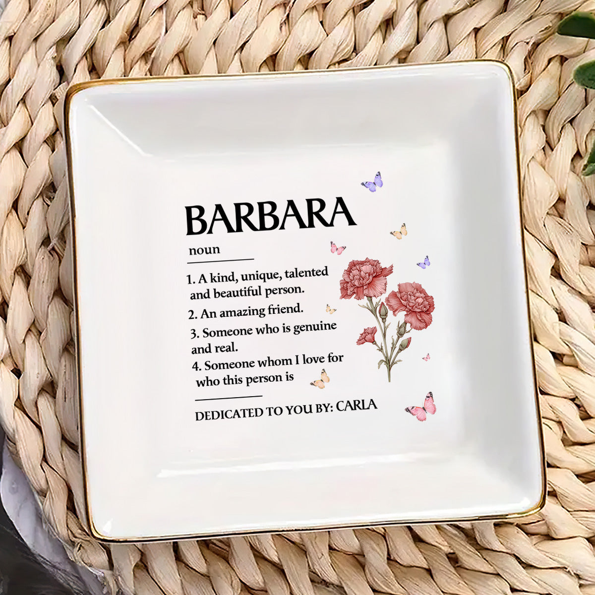 Best Friend Definition | Personalized Jewelry Dish