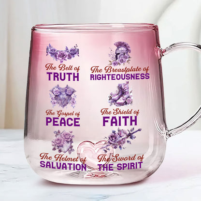 Armor Of God | Personalized Gradient Glass Mug