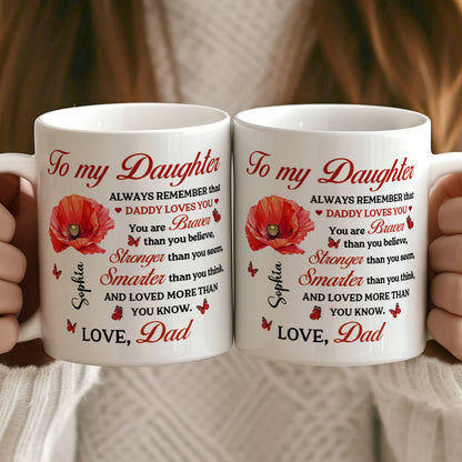 To My Daughter  | Personalized Ceramic Coffee Mug