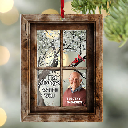 Cardinal Window | Personalized 1-Side Acrylic Ornament JSACOPN2617M