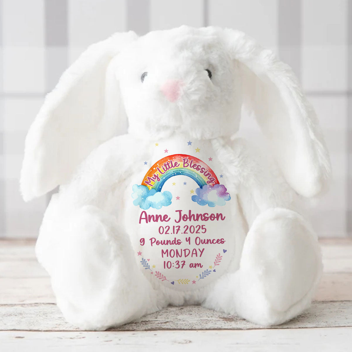 My Little Blessing | Personalized Stuffed Bunny