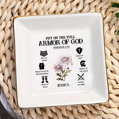 Put On The Armor Of God | Personalized Jewelry Dish