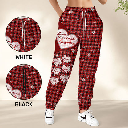 Blessed To Be Called Grandma | Personalized Sweatpants