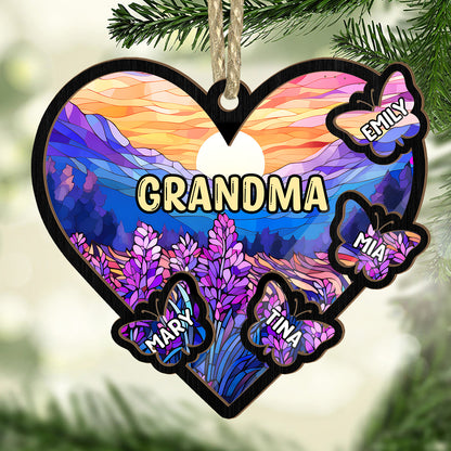 Grandma Heart | Personalized Suncatcher Ornament JSSUNOHLPA2778L