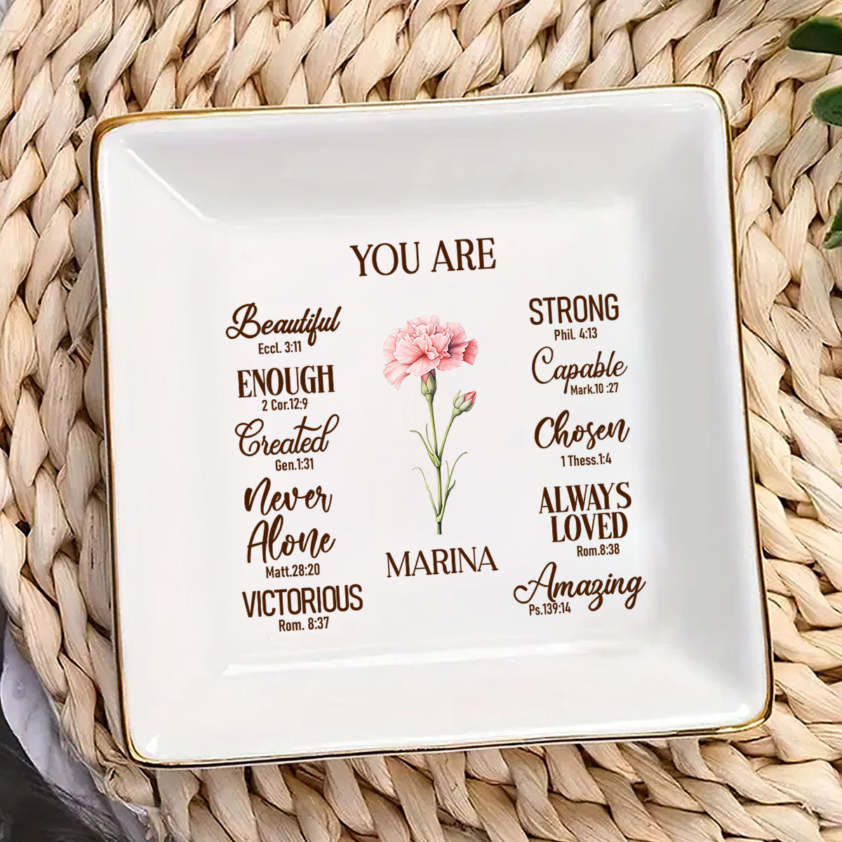 You Are | Personalized Jewelry Dish JSJDPH1918M