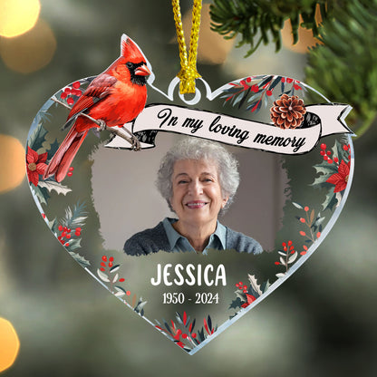 In My Loving Memory | Personalized 1-Side Acrylic Ornament JSACOPL2734L