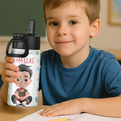I Am A Child Of God | Personalized Kids Stainless Steel Water Bottle